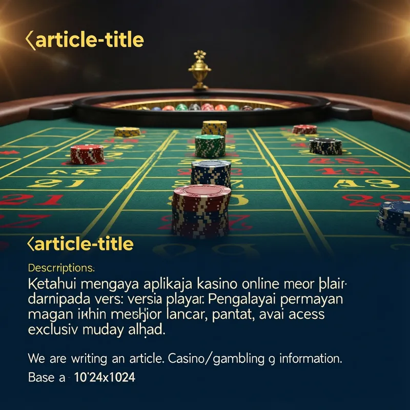 Aplikasi Kasino Online