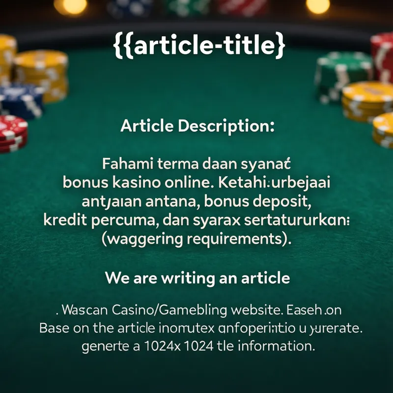 Panduan Bonus Kasino